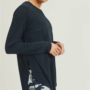 Mono B Black Long Sleeve Athletic Top